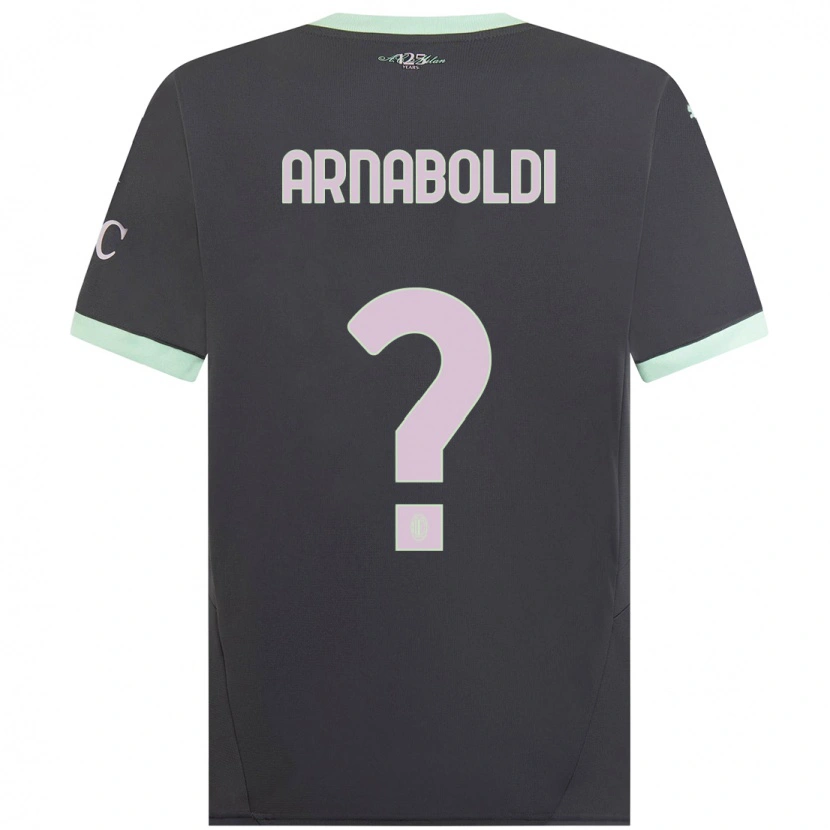 Danxen Donna Maglia Pietro Arnaboldi #0 Grigio Kit Gara Third 2024/25 Maglietta