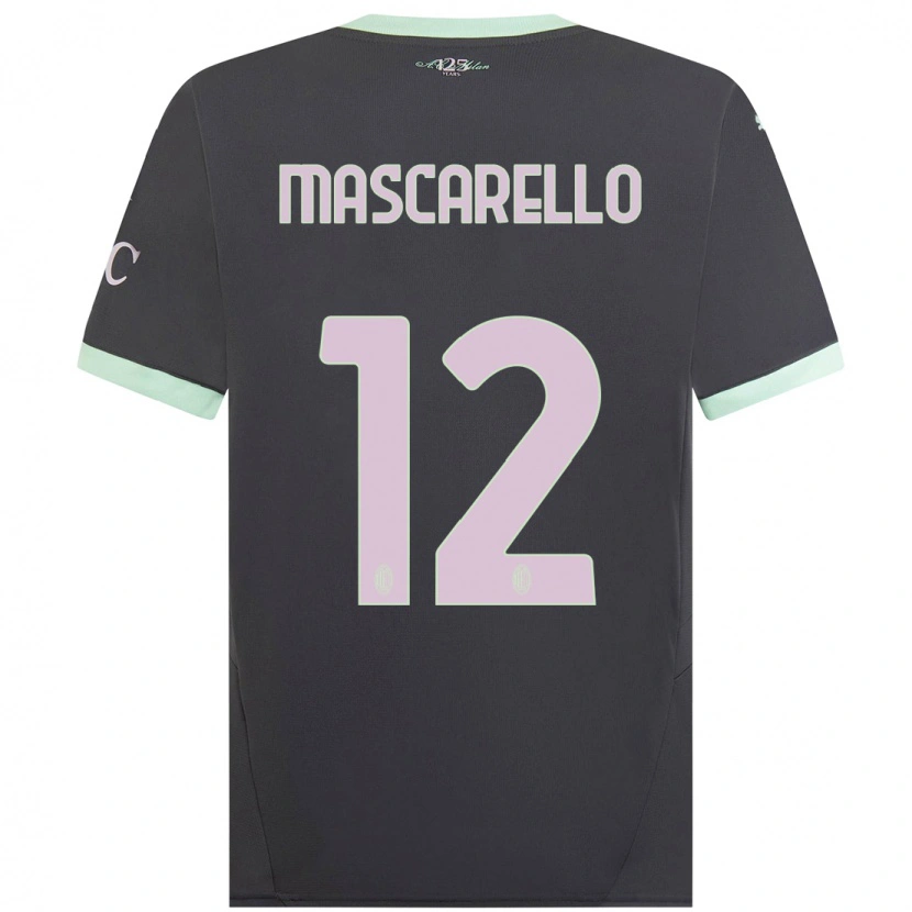 Danxen Donna Maglia Marta Mascarello #12 Grigio Kit Gara Third 2024/25 Maglietta