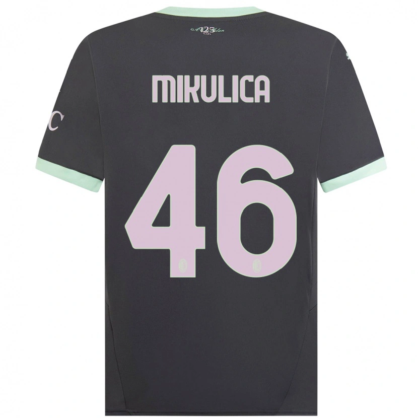 Danxen Donna Maglia Petra Mikulica #46 Grigio Kit Gara Third 2024/25 Maglietta