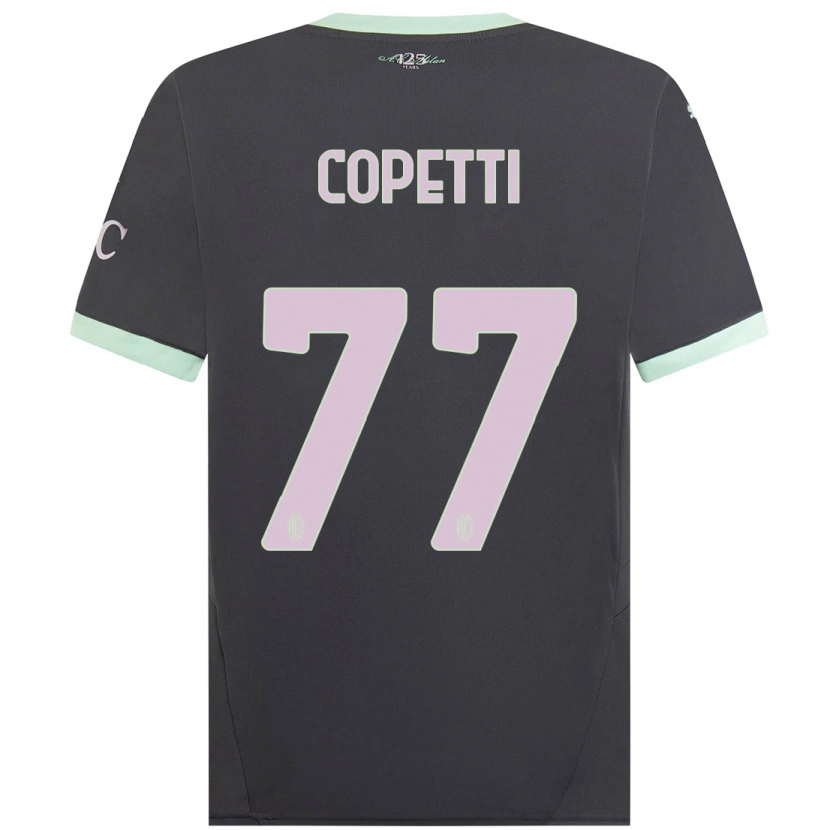 Danxen Donna Maglia Matilde Copetti #77 Grigio Kit Gara Third 2024/25 Maglietta