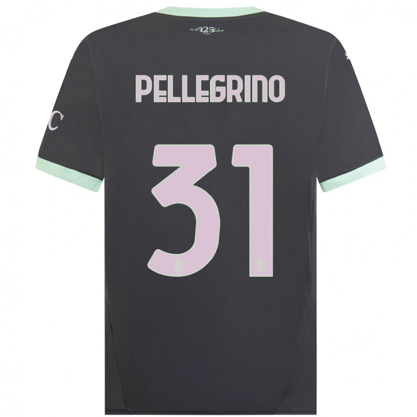Danxen Donna Maglia Marco Pellegrino #31 Grigio Kit Gara Third 2024/25 Maglietta