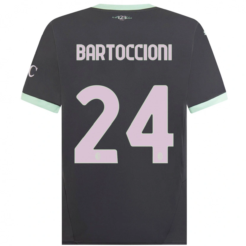 Danxen Donna Maglia Andrea Bartoccioni #24 Grigio Kit Gara Third 2024/25 Maglietta