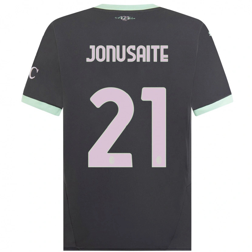 Danxen Donna Maglia Rimante Jonusaite #21 Grigio Kit Gara Third 2024/25 Maglietta