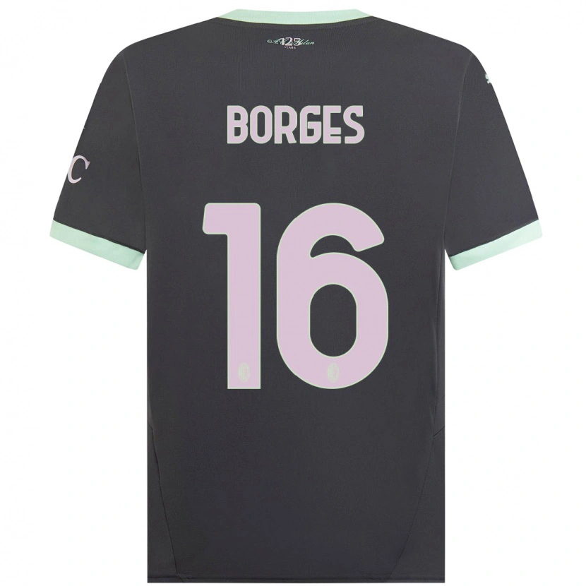 Danxen Donna Maglia Lenny Borges #16 Grigio Kit Gara Third 2024/25 Maglietta