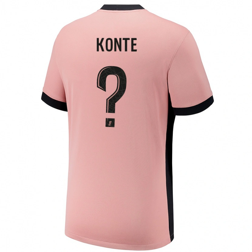 Danxen Donna Maglia Maeta Konte #0 Rosa Ruggine Kit Gara Third 2024/25 Maglietta