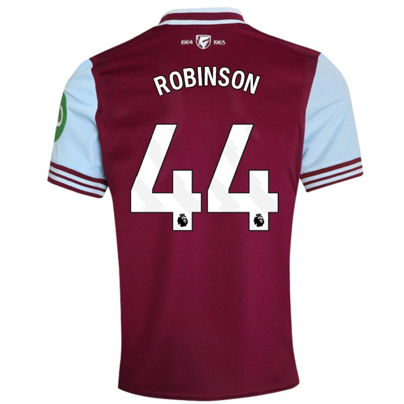 Danxen Bambino Maglia Junior Robinson #44 Rosso Scuro Kit Gara Home 2024/25 Maglietta
