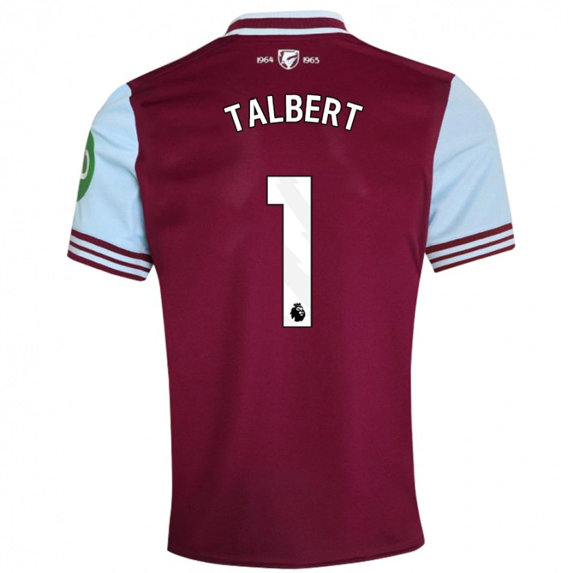 Danxen Bambino Maglia Katelin Talbert #1 Rosso Scuro Kit Gara Home 2024/25 Maglietta
