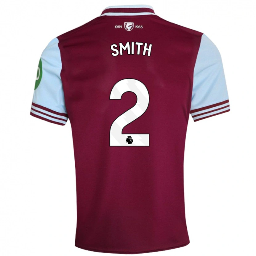 Danxen Bambino Maglia Kirsty Smith #2 Rosso Scuro Kit Gara Home 2024/25 Maglietta