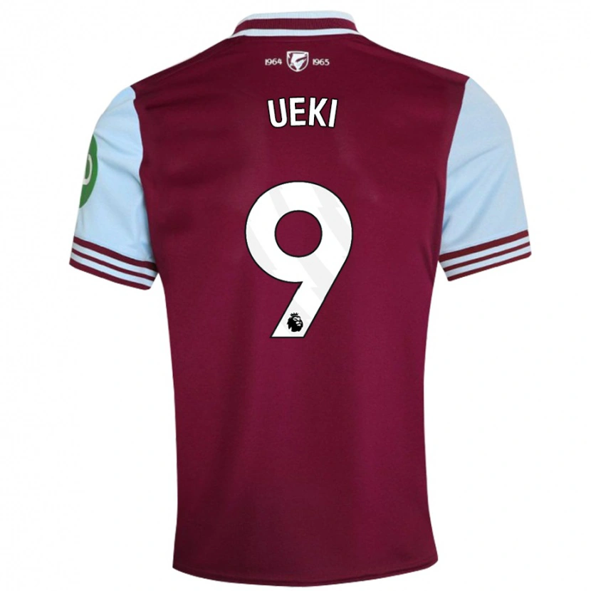 Danxen Bambino Maglia Riko Ueki #9 Rosso Scuro Kit Gara Home 2024/25 Maglietta