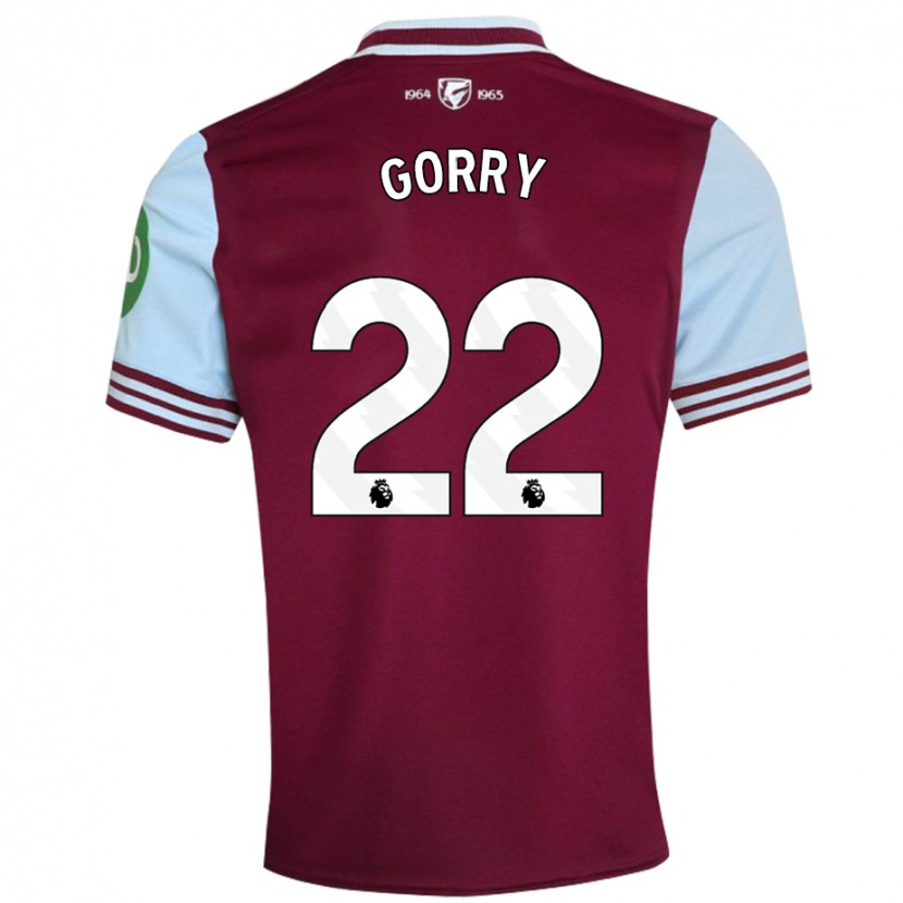 Danxen Bambino Maglia Katrina Gorry #22 Rosso Scuro Kit Gara Home 2024/25 Maglietta