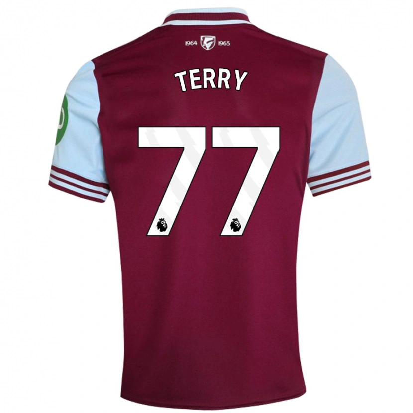 Danxen Bambino Maglia Mason Terry #77 Rosso Scuro Kit Gara Home 2024/25 Maglietta
