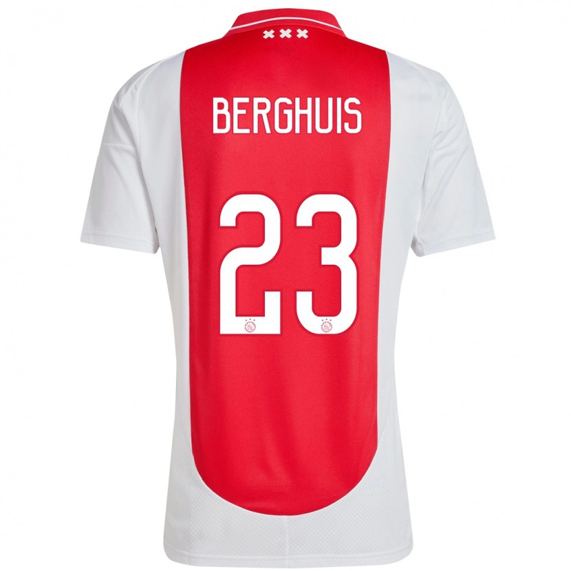 Danxen Bambino Maglia Steven Berghuis #23 Rosso Bianco Kit Gara Home 2024/25 Maglietta