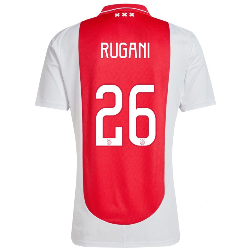Danxen Bambino Maglia Daniele Rugani #26 Rosso Bianco Kit Gara Home 2024/25 Maglietta