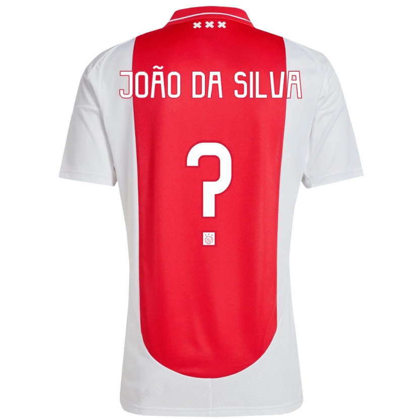 Danxen Bambino Maglia Miguel João Da Silva #0 Rosso Bianco Kit Gara Home 2024/25 Maglietta