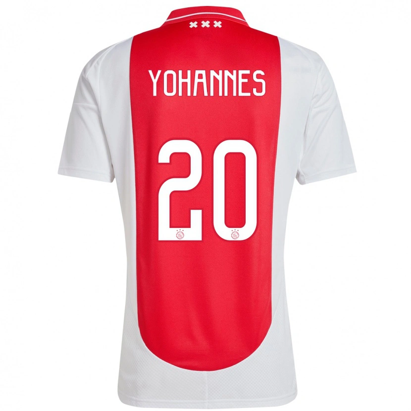 Danxen Bambino Maglia Lily Yohannes #20 Rosso Bianco Kit Gara Home 2024/25 Maglietta