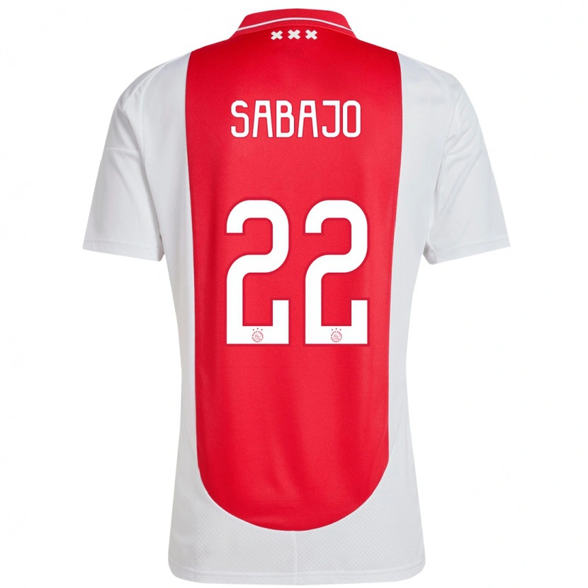 Danxen Bambino Maglia Quinty Sabajo #22 Rosso Bianco Kit Gara Home 2024/25 Maglietta