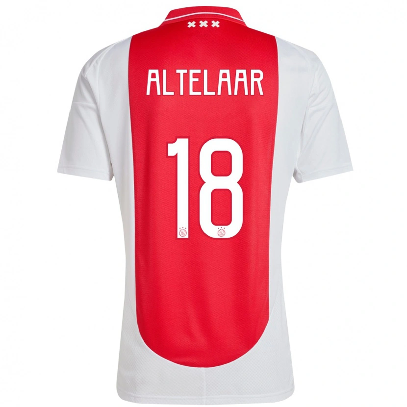 Danxen Bambino Maglia Jamie Altelaar #18 Rosso Bianco Kit Gara Home 2024/25 Maglietta