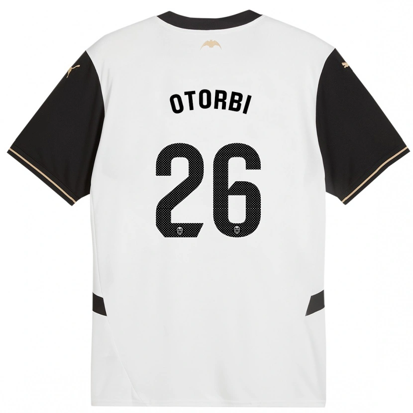 Danxen Bambino Maglia David Otorbi #26 Bianco Nero Kit Gara Home 2024/25 Maglietta
