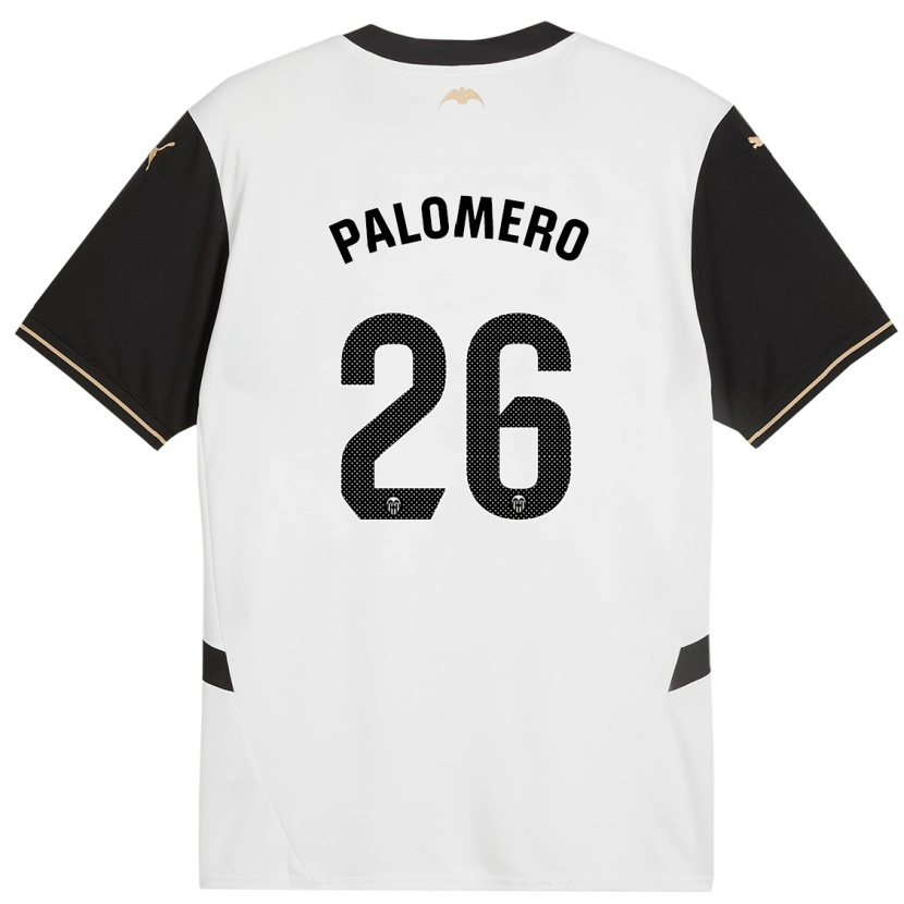 Danxen Bambino Maglia Marc Palomero #26 Bianco Nero Kit Gara Home 2024/25 Maglietta