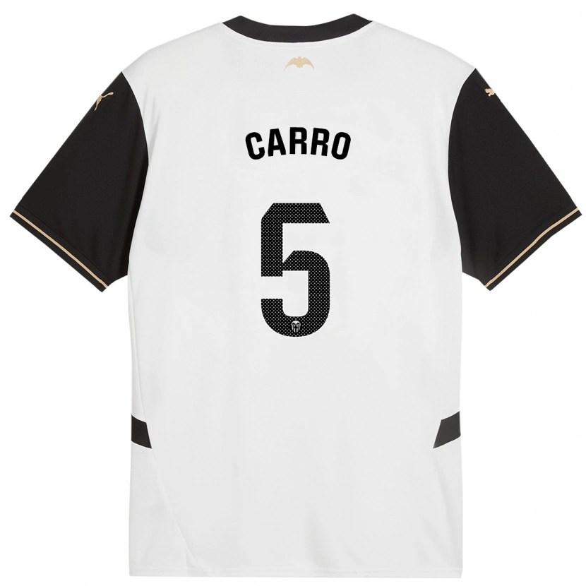 Danxen Bambino Maglia Marta Carro #5 Bianco Nero Kit Gara Home 2024/25 Maglietta