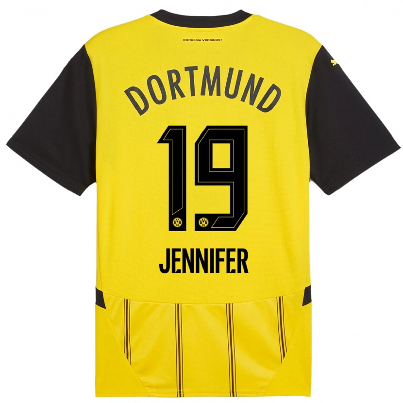 Danxen Bambino Maglia Gutierrez Bermejo Jennifer #19 Giallo Nero Kit Gara Home 2024/25 Maglietta