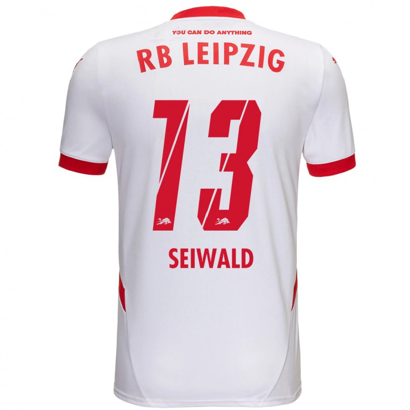Danxen Bambino Maglia Nicolas Seiwald #13 Bianco Rosso Kit Gara Home 2024/25 Maglietta
