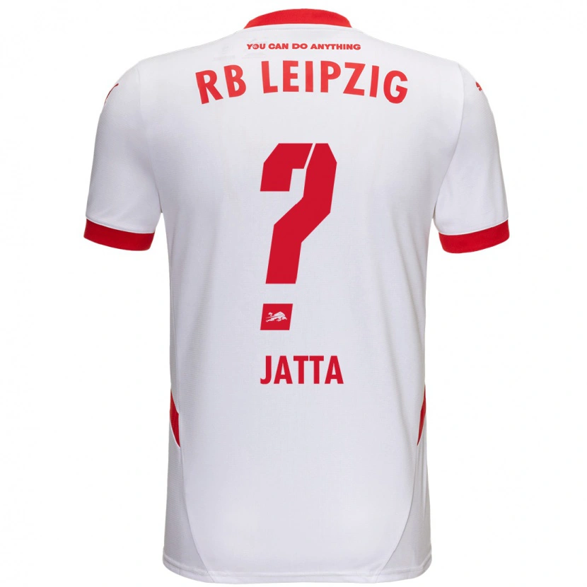 Danxen Bambino Maglia Nuha Jatta #0 Bianco Rosso Kit Gara Home 2024/25 Maglietta