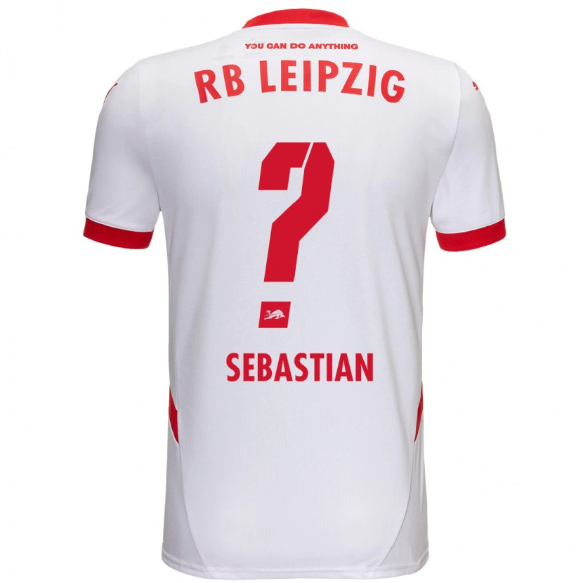 Danxen Bambino Maglia Jordy Sebastian #0 Bianco Rosso Kit Gara Home 2024/25 Maglietta
