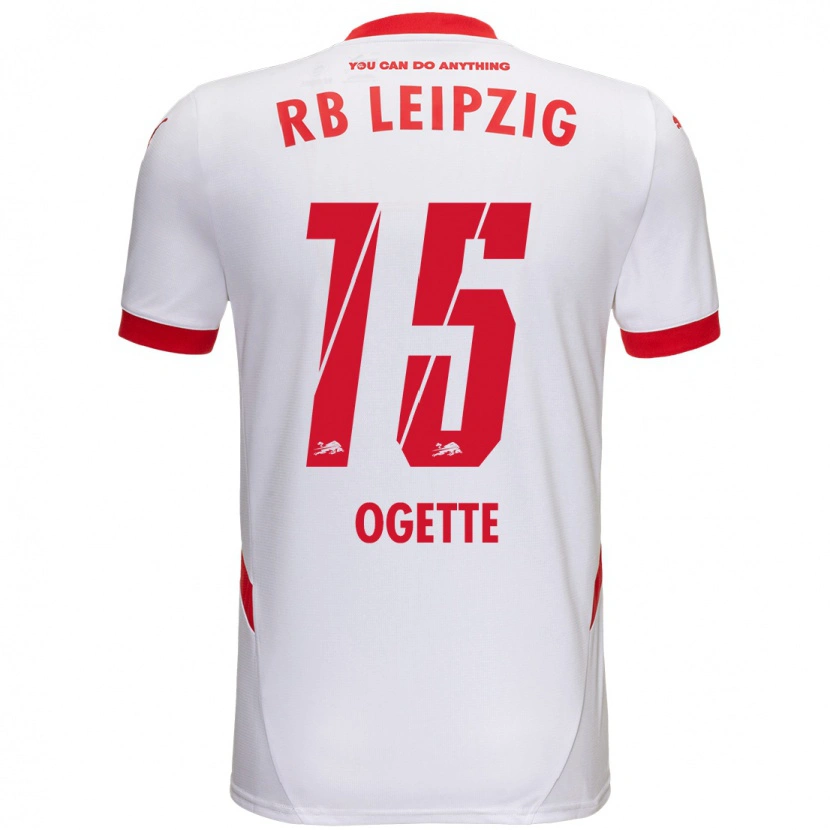 Danxen Bambino Maglia Israel Ogette #15 Bianco Rosso Kit Gara Home 2024/25 Maglietta