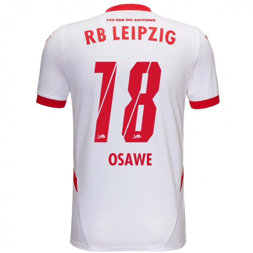 Danxen Bambino Maglia Winners Osawe #18 Bianco Rosso Kit Gara Home 2024/25 Maglietta