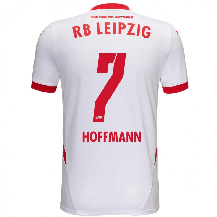 Danxen Bambino Maglia Giovanna Hoffmann #7 Bianco Rosso Kit Gara Home 2024/25 Maglietta