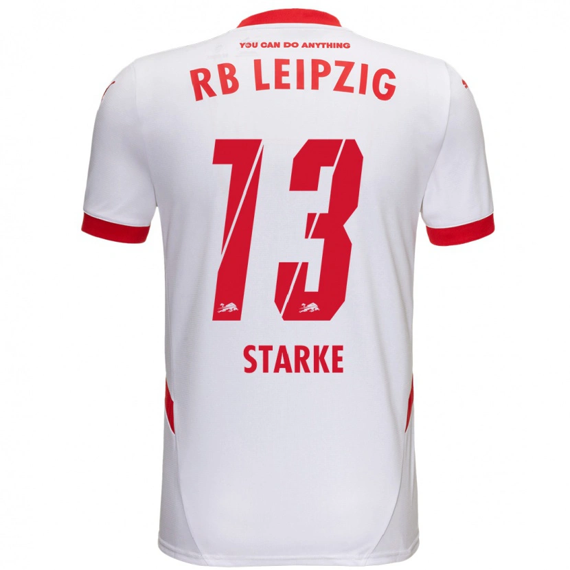 Danxen Bambino Maglia Sandra Starke #13 Bianco Rosso Kit Gara Home 2024/25 Maglietta