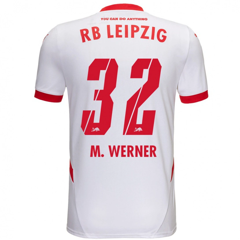 Danxen Bambino Maglia Mia Werner #32 Bianco Rosso Kit Gara Home 2024/25 Maglietta