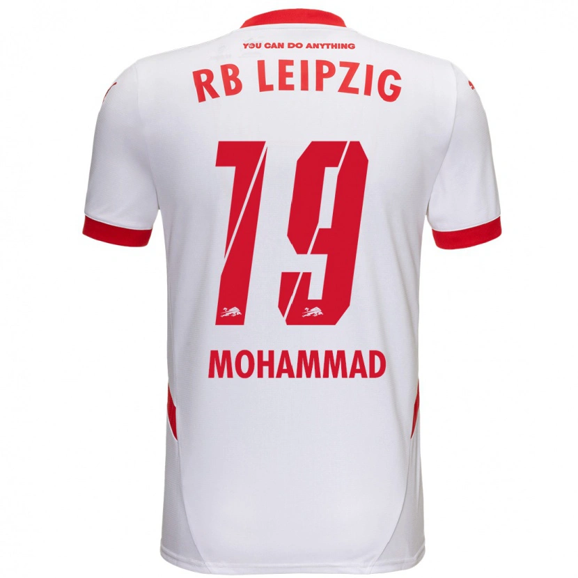 Danxen Bambino Maglia Sammy Mohammad #19 Bianco Rosso Kit Gara Home 2024/25 Maglietta