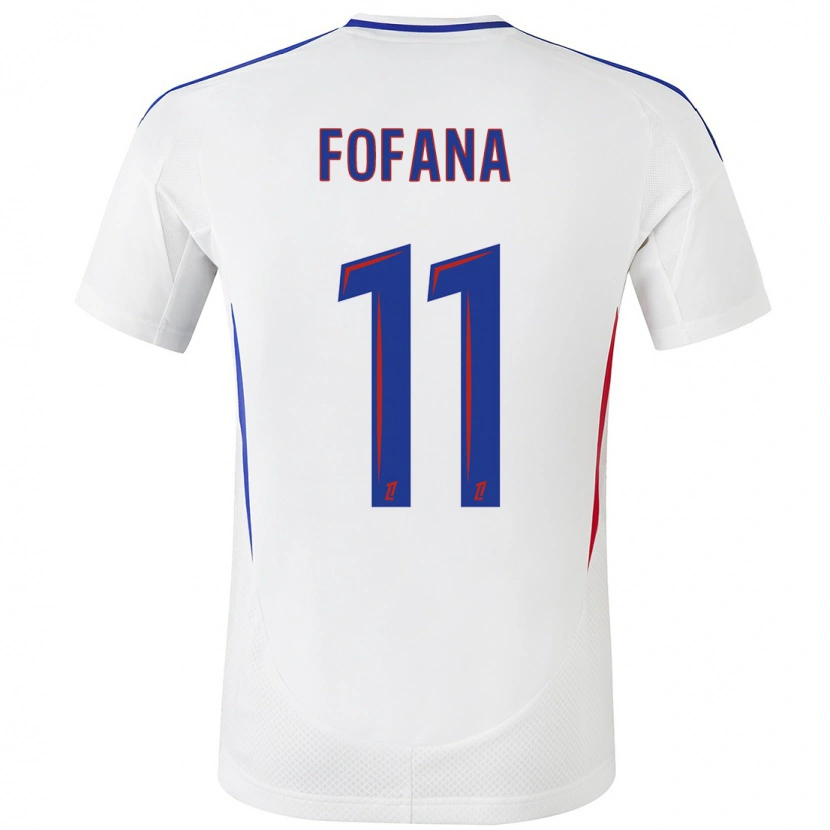Danxen Bambino Maglia Malick Fofana #11 Bianco Blu Kit Gara Home 2024/25 Maglietta
