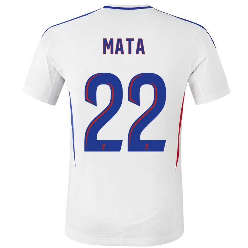 Danxen Bambino Maglia Clinton Mata #22 Bianco Blu Kit Gara Home 2024/25 Maglietta