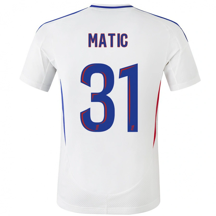 Danxen Bambino Maglia Nemanja Matic #31 Bianco Blu Kit Gara Home 2024/25 Maglietta