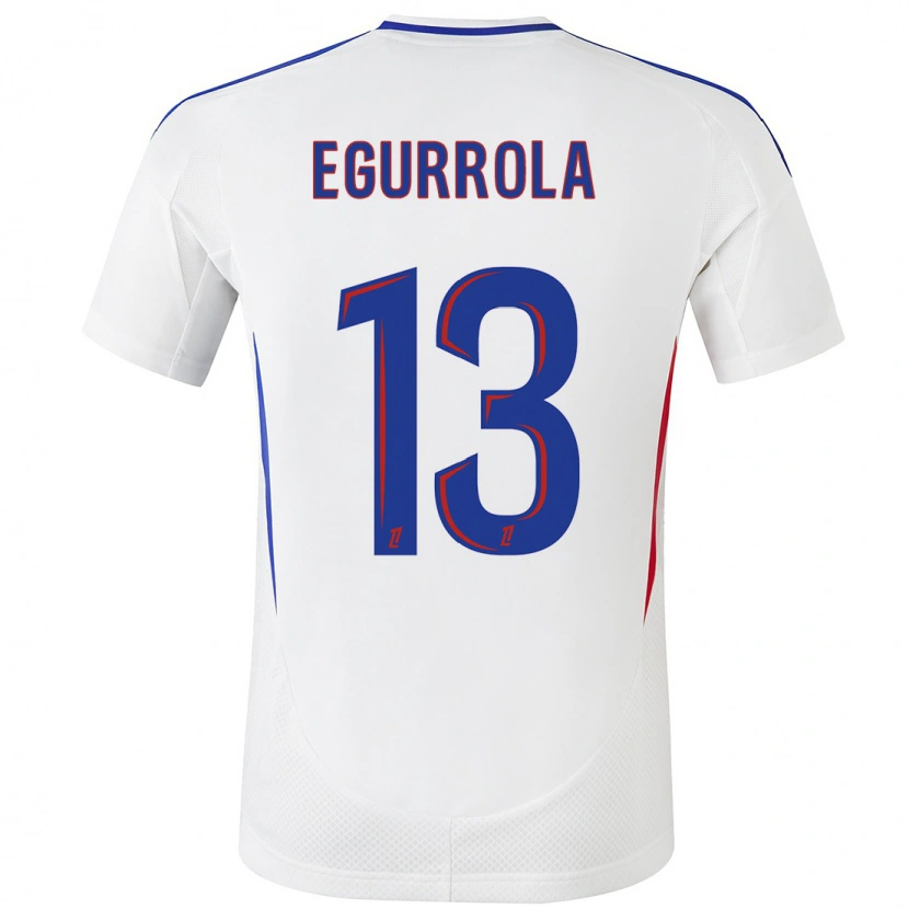 Danxen Bambino Maglia Damaris Egurrola #13 Bianco Blu Kit Gara Home 2024/25 Maglietta