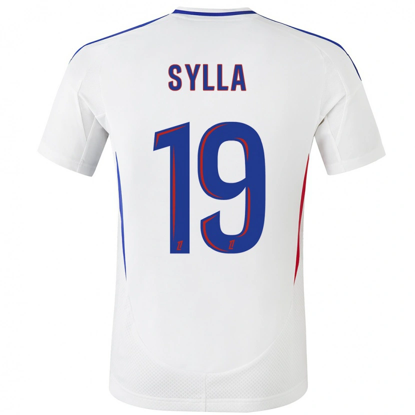Danxen Bambino Maglia Kysha Sylla #19 Bianco Blu Kit Gara Home 2024/25 Maglietta