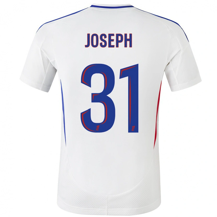 Danxen Bambino Maglia Liana Joseph #31 Bianco Blu Kit Gara Home 2024/25 Maglietta
