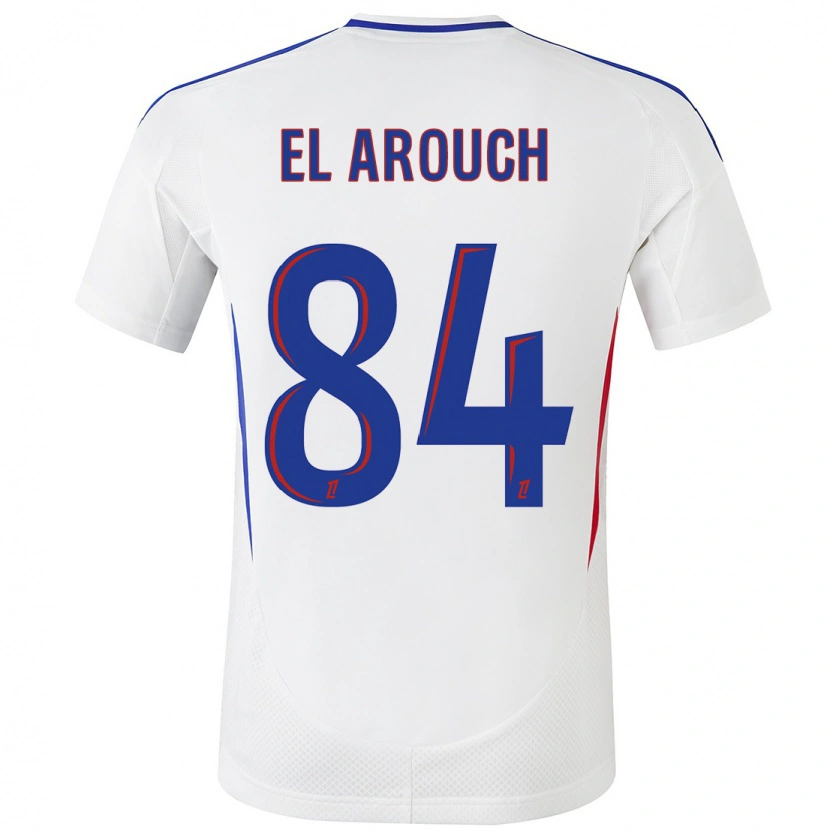 Danxen Bambino Maglia Mohamed El Arouch #84 Bianco Blu Kit Gara Home 2024/25 Maglietta
