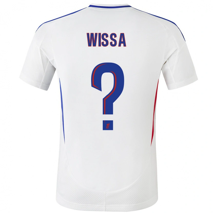 Danxen Bambino Maglia Eli Wissa #0 Bianco Blu Kit Gara Home 2024/25 Maglietta