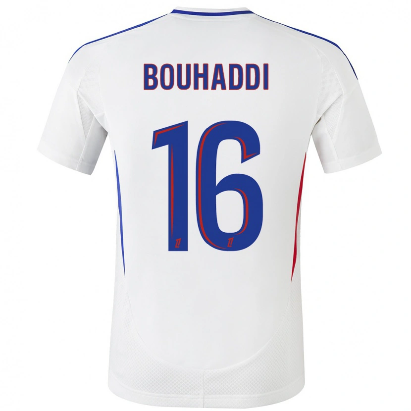 Danxen Bambino Maglia Sarah Bouhaddi #16 Bianco Blu Kit Gara Home 2024/25 Maglietta