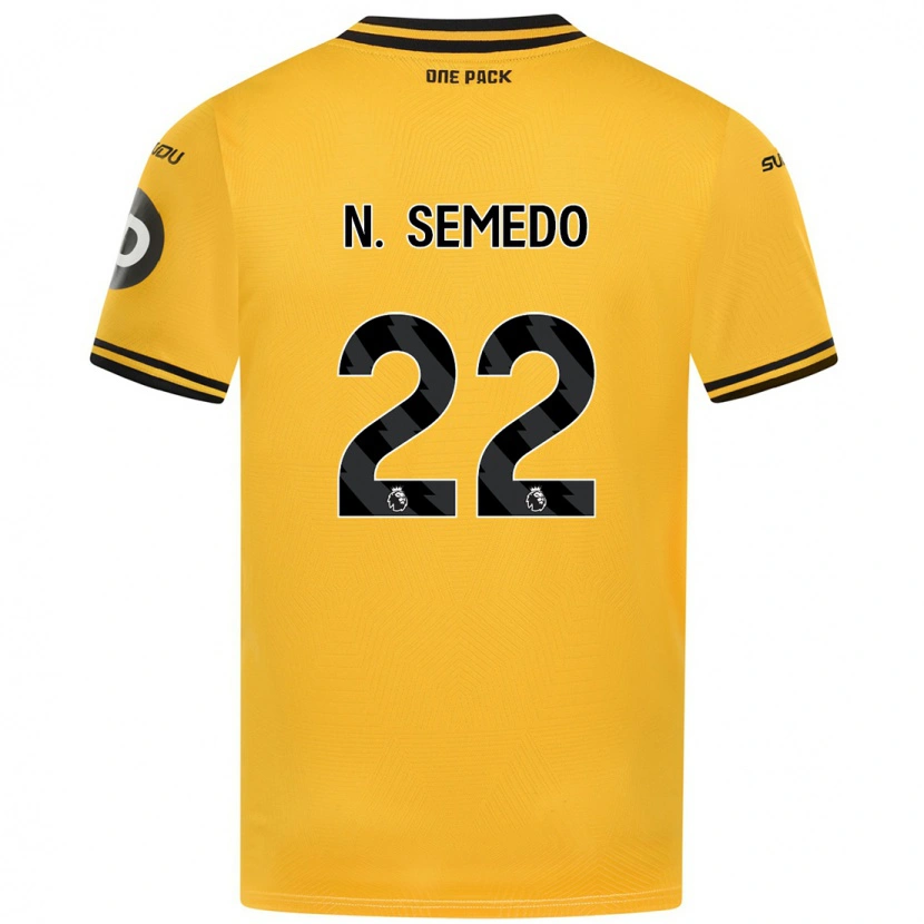 Danxen Bambino Maglia Nélson Semedo #22 Giallo Kit Gara Home 2024/25 Maglietta