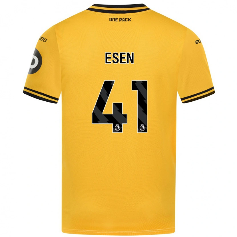 Danxen Bambino Maglia Josh Esen #41 Giallo Kit Gara Home 2024/25 Maglietta