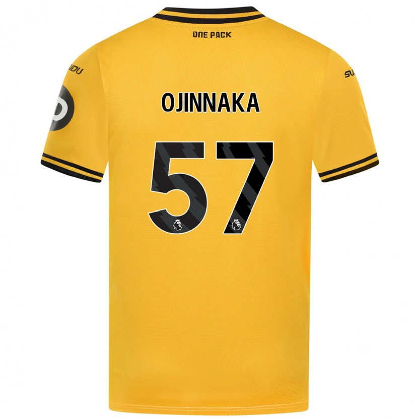 Danxen Bambino Maglia Temple Ojinnaka #57 Giallo Kit Gara Home 2024/25 Maglietta