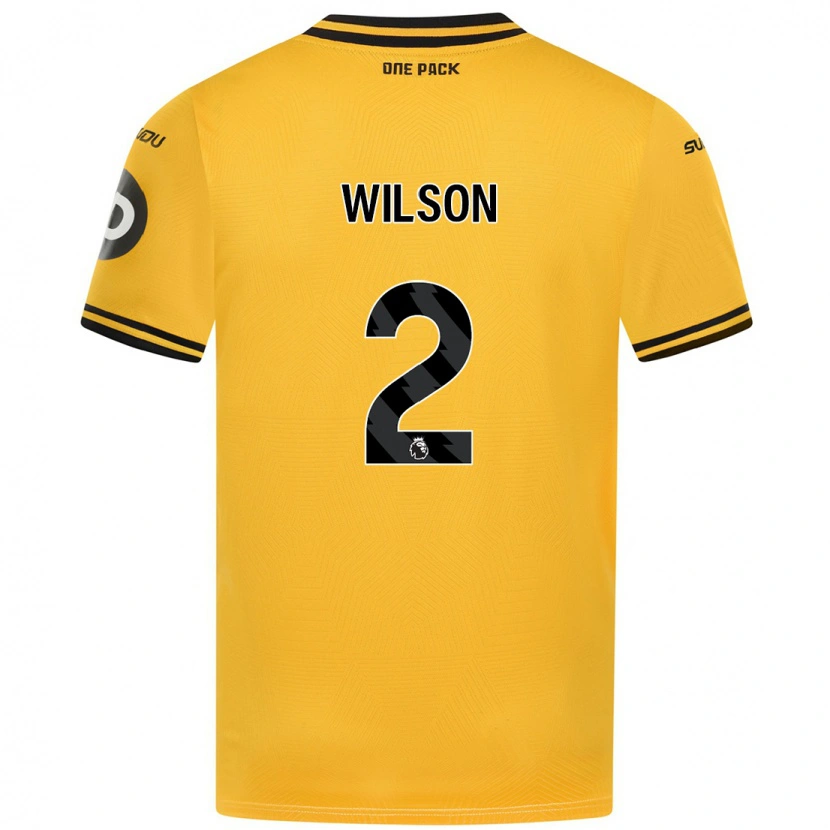 Danxen Bambino Maglia Ellie Wilson #2 Giallo Kit Gara Home 2024/25 Maglietta