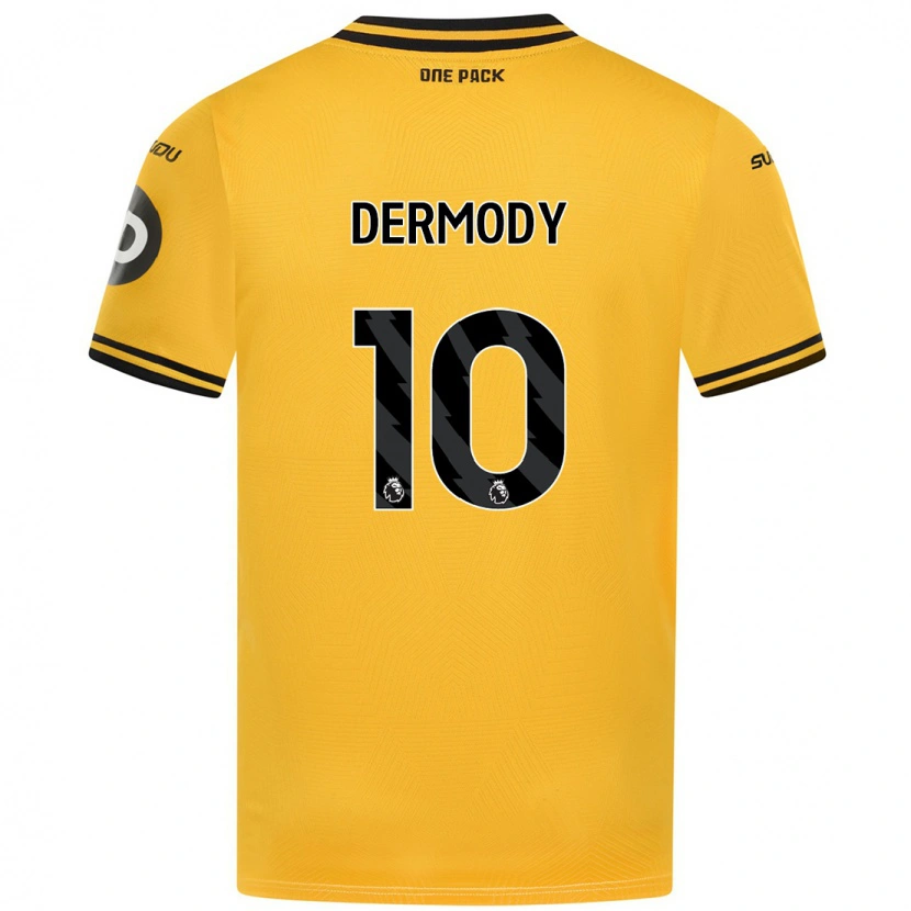 Danxen Bambino Maglia Helen Dermody #10 Giallo Kit Gara Home 2024/25 Maglietta
