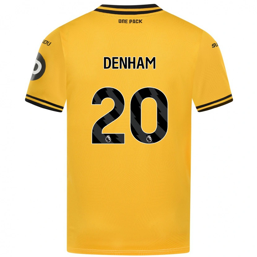 Danxen Bambino Maglia Ania Denham #20 Giallo Kit Gara Home 2024/25 Maglietta