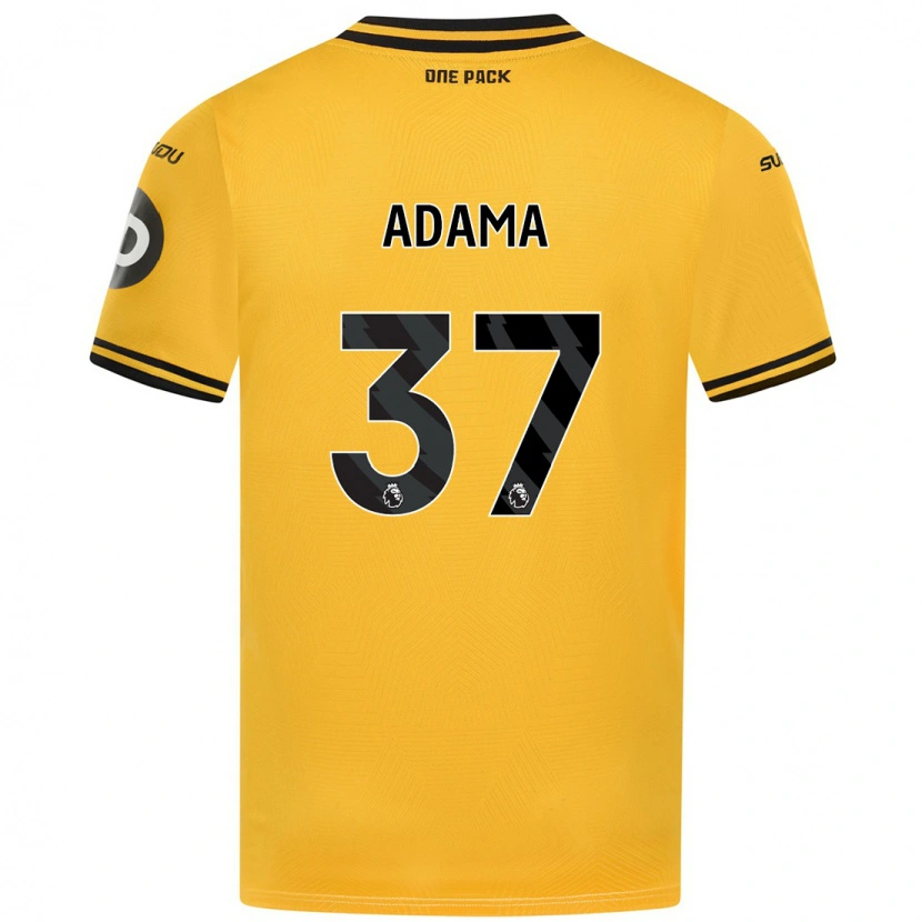 Danxen Bambino Maglia Adama Traore #37 Giallo Kit Gara Home 2024/25 Maglietta